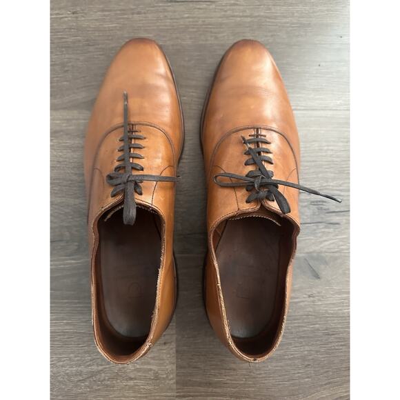 Allen Edmonds Carlyle Walnut Plain Toe Leather Oxfords 8832 Men\'s Size 11-D main image 4